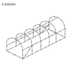 2.5x5x2-szklarnia-foliowa-1 Tunel foliowy 2.5×5×2 m