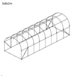 3x8x2-szklarnia-foliowa-2 Tunel foliowy 3×8×2 m