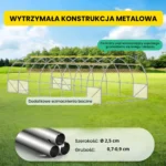 Tunel foliowy 3×8×2 m