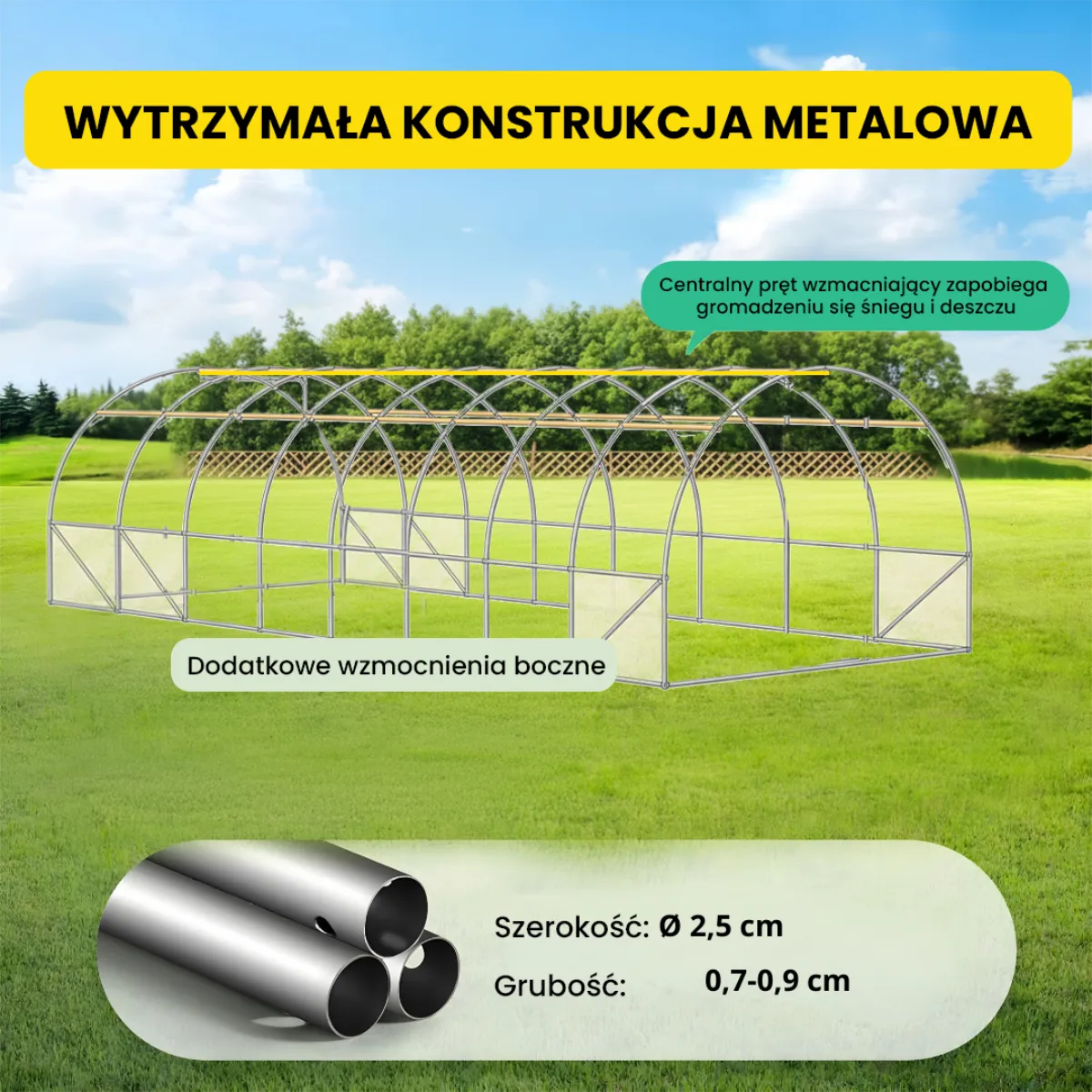 Tunel foliowy 3×8×2 m