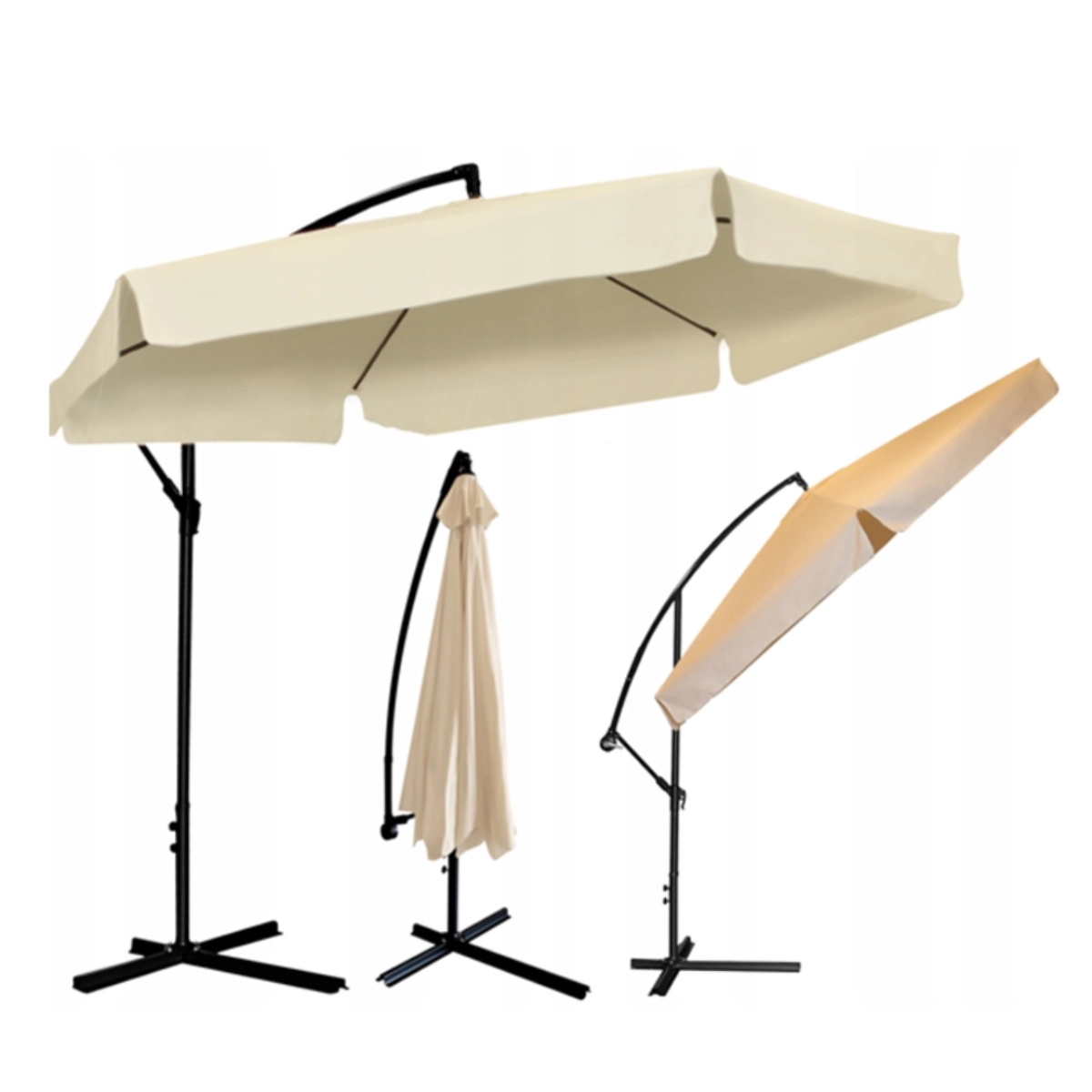 Parasol ogrodowy 3 m – beżowym