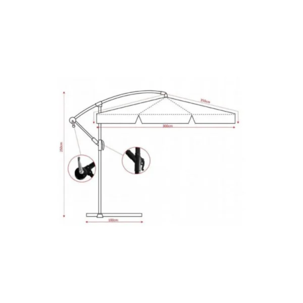 parasol-ogrodowy-3m-bezowym-6 Parasol ogrodowy 3 m – beżowym