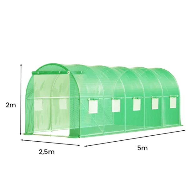 szklarnia-foliowa-2-5x5x2m-6 Tunel foliowy 2.5×5×2 m