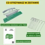 Tunel foliowy – stabilny, podwójne drzwi, ochrona UV