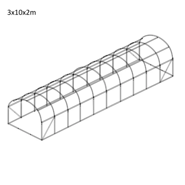 3x10x2-szklarnia-foliowa-2 Tunel foliowy 3×10×2 m